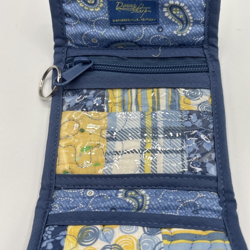 Donna Sharp Quilted Patchwork Foldable Wallet, Ye… - image 7